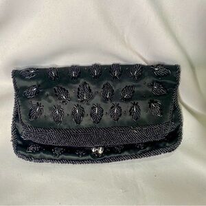 Vintage silk beaded purse